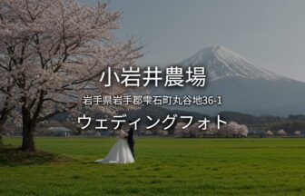 岩手 小岩井農場でのウェディングフォト